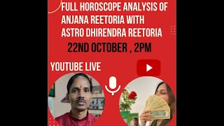 Live Analysis of My Horoscope with AstroDhirendra.#anjanareetoria #astrology #lawofattraction