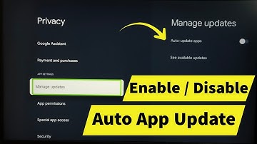 SONY Smart Google TV : How to Enable / Disable Auto App Update | Turn OFF / ON Apps Auto Update