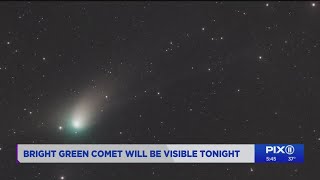 Green comet passing by, 1st time in 50,000 years