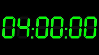 240 MINUTES(04:00 hours) countdown digital timer with alarm sound