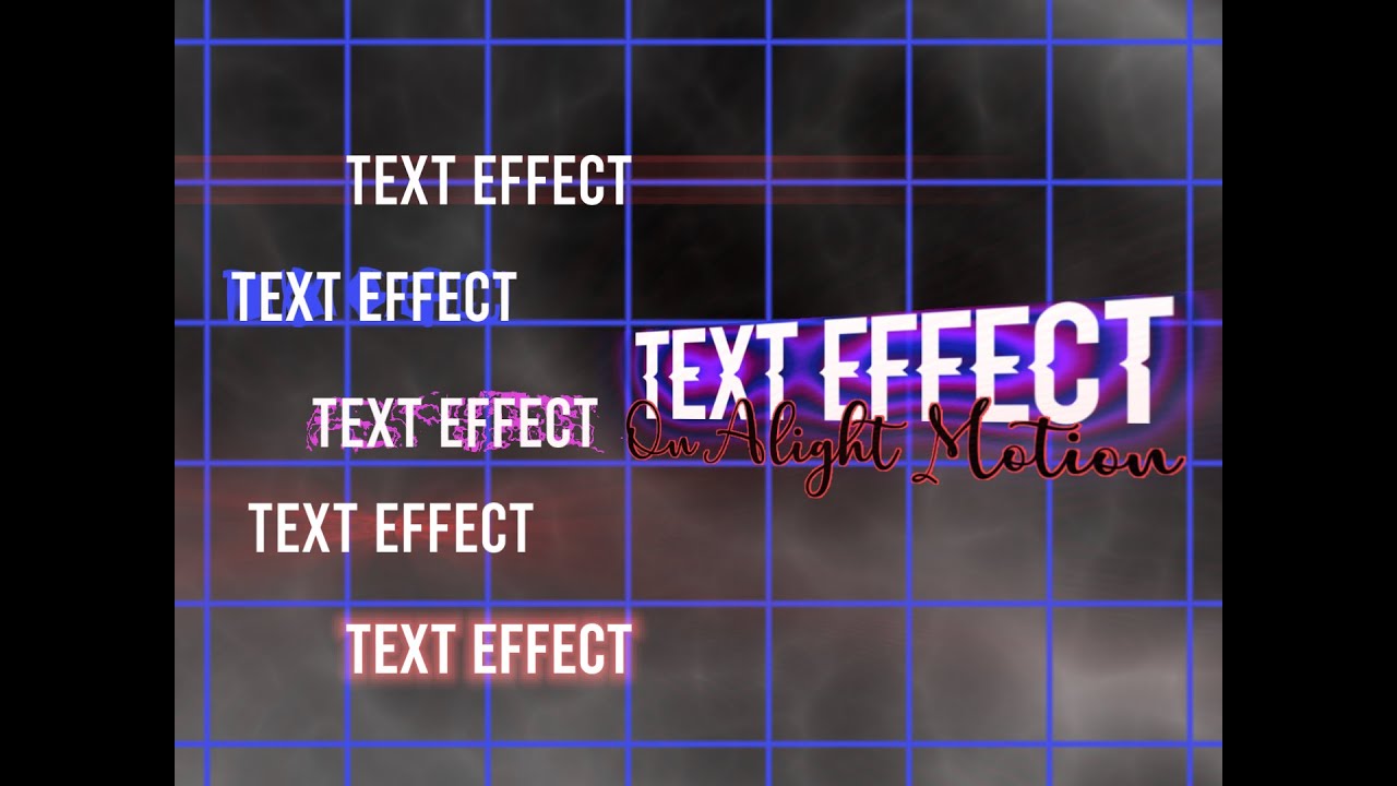 Text Effect on Alight Motion Tutorial - YouTube