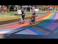 The world's longest Rainbow Cycle Path in Utrecht (Netherlands)