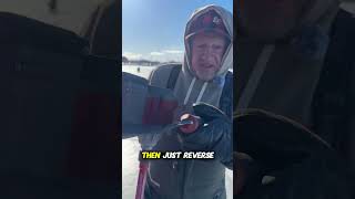 Stop Screwing Around! The Fastest Way to Anchor Your Ice Shelter #icefishing #fishing #fishingtips