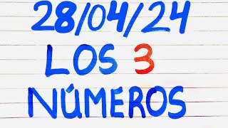 LOS TRES NÚMEROS QUE MAS SALEN HOY 28 DE ABRIL DEL 2024