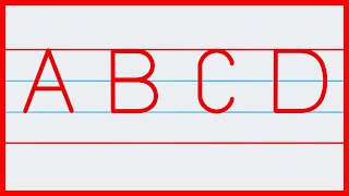 How To Write English Capital Letters A To Z In Four Line
