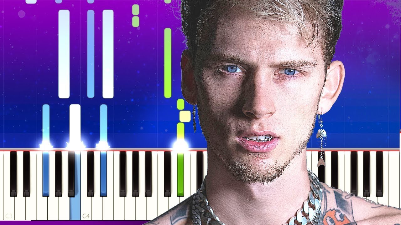 Machine Gun Kelly Glass House (feat. Naomi Wild)(Piano tutorial