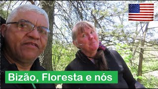 FOI TENSO PROCURAR O BISAO, VIMOS COBRA E ANDAMOS NO MEIO DA FLORESTA PROXIMO UM BONITO LAGO ISOLADO