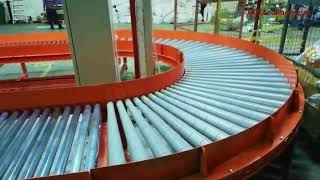 Looping sorting roller conveyor picking incoming with Dimension weight checking system last mile