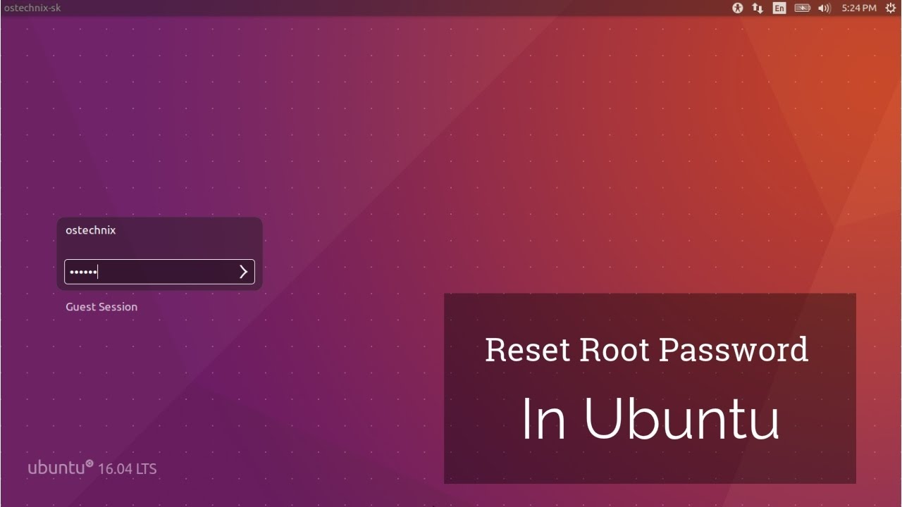 How to Reset Root Password in Ubuntu