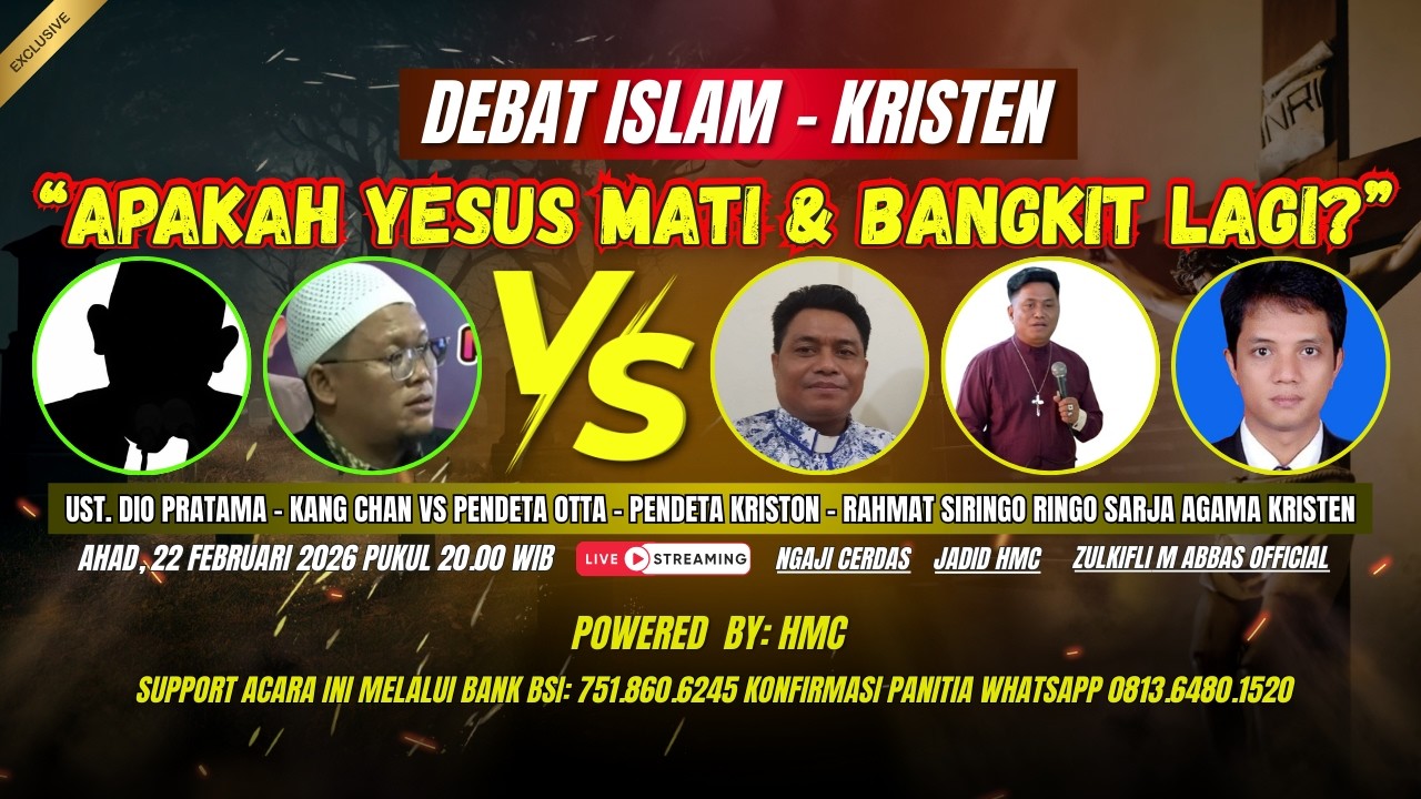 DEBAT ISLAM KRISTEN:  APAKAH YESUS MATI DAN BANGKIT LAGI | ISLAM VS KRISTEN