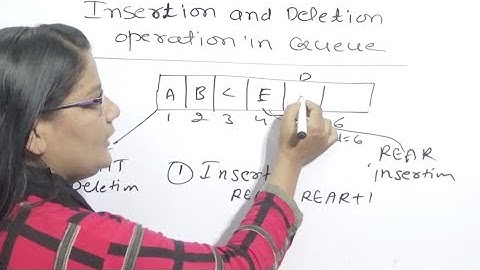 Insert and Delete Operations in Queue  in Data Structure Lec-24| Hindi