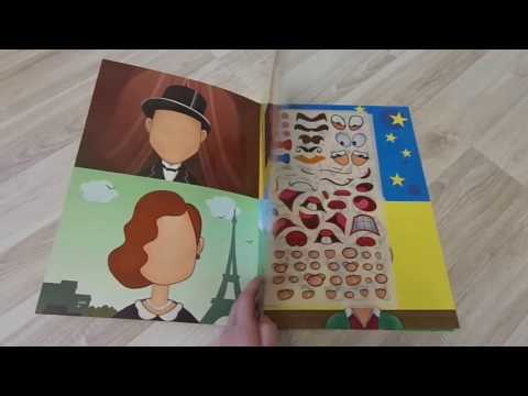 Настольная игра с наклейками "Лица и Эмоции"