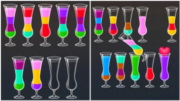 Water Sort Puzzle Walkthrough 33, ios Gameplay Simulator Think Brain Android Games