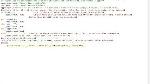 Python: Simple Calculator