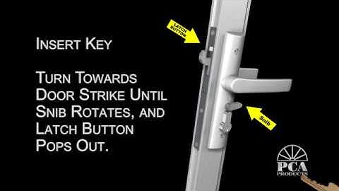 PCA Products Tasman Lock Installation