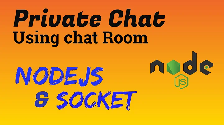 Private chat using NodeJS socket
