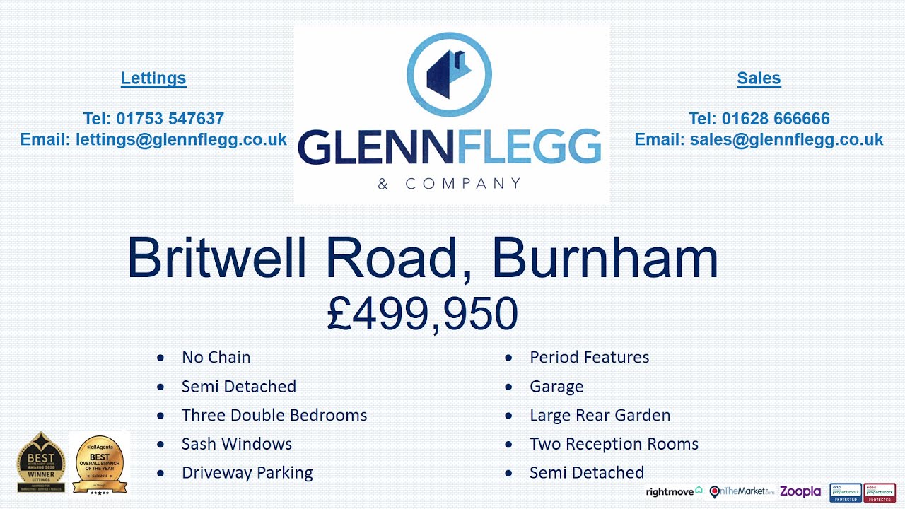 FOR SALE Britwell Road Burnham Character 3 Double Bedrooms Semi