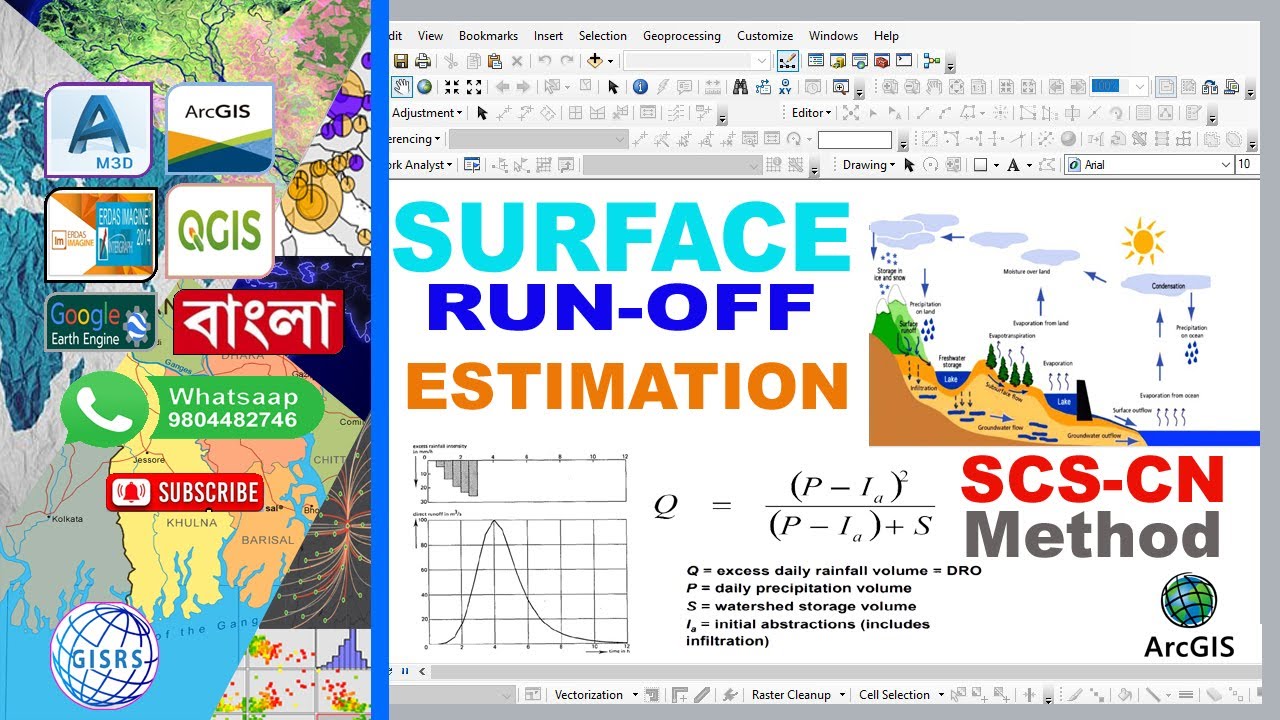Surface Run Off Estimation By SCS Curve Number Method ArcGIS GIS Surface Run Off Estimation By SCS Curve Number Method ArcGIS GIS