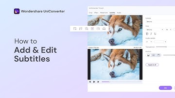 How to Add & Edit Subtitles on Window | Wondershare UniConverter