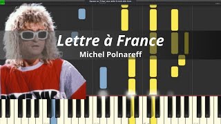 🎵 Michel Polnareff - Lettre à France | Piano Tutorial (Synthesia)