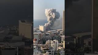 إنفجار في ميناء لبنان