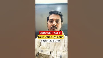 DRDO CEPTAM 11 New Syllabus Update|| DRDO Latest Syllabus Update 2025