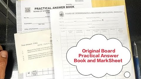 How to attempt a  practical answer sheet|original answer sheet|board|by Atif Waqas