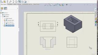 Famous SolidWorks Drawings - Creating a Full Section View - Chapter 9 Problem 12 (1) (No Audio) Profile