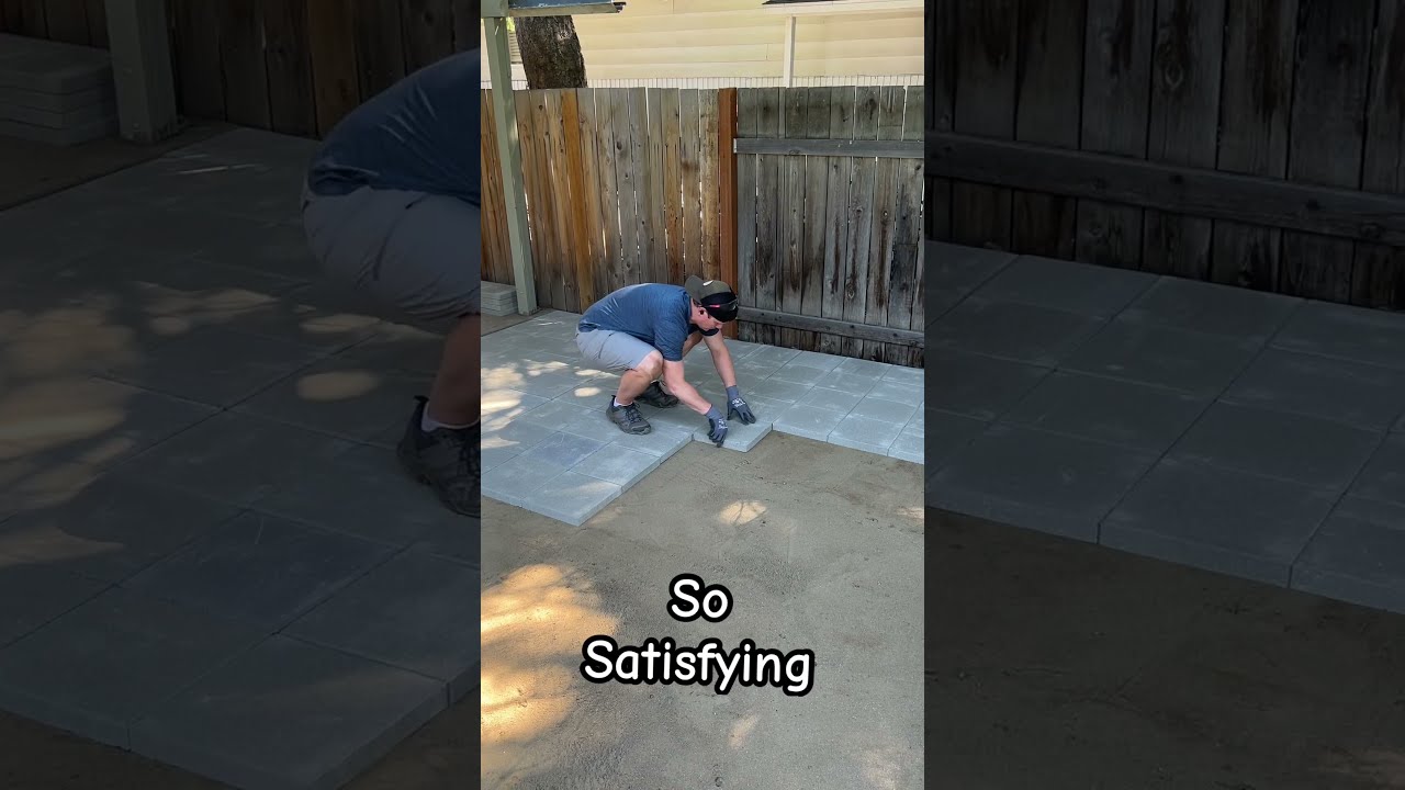 Built An Affordable Paver Patio Full How To Video Https Www Youtube Com Watch V Z2YcDUE9Mf4