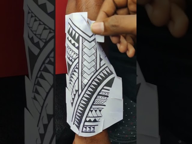 Tribal Sleeve Tattoo| Sleeve Tattoo| Ambattur Tattoo studio #trendingshorts #tamilreels #tribal class=