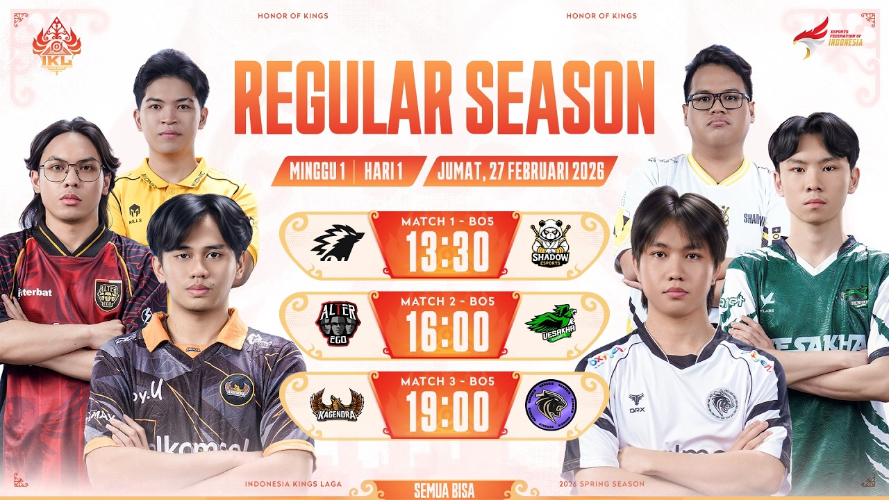 🔴 LIVE | IKL Spring 2026 | Regular Season Minggu 1 Hari 1