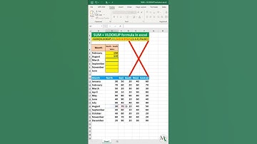 SUM + VLOOKUP formula in excel #exceltutorial #exceltips #exceltricks #excel