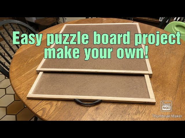 Portable Puzzle Tray Woodworking Plan