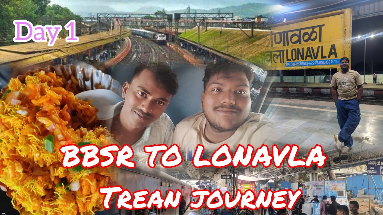 BBSR TO LONAVALA by 🚂🚋🚃🚋 train .... Day 1 #train #lonavala 