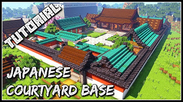How To Build A Japanese Courtyard Base: Part 3 | Minecraft Tutorial
