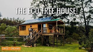 ECO TREE HOUSE w/ sauna, jacuzzi & outdoor shower | The Eco Tree House Full Airbnb Tour screenshot 1