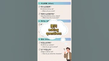 HSK1-2  Asking Questions(2) | Common Chinese Sentence Patterns and Sentences