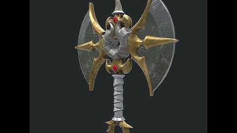 Fantasy axe 3d model