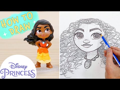 how-to-draw-moana!-|-disney-princess