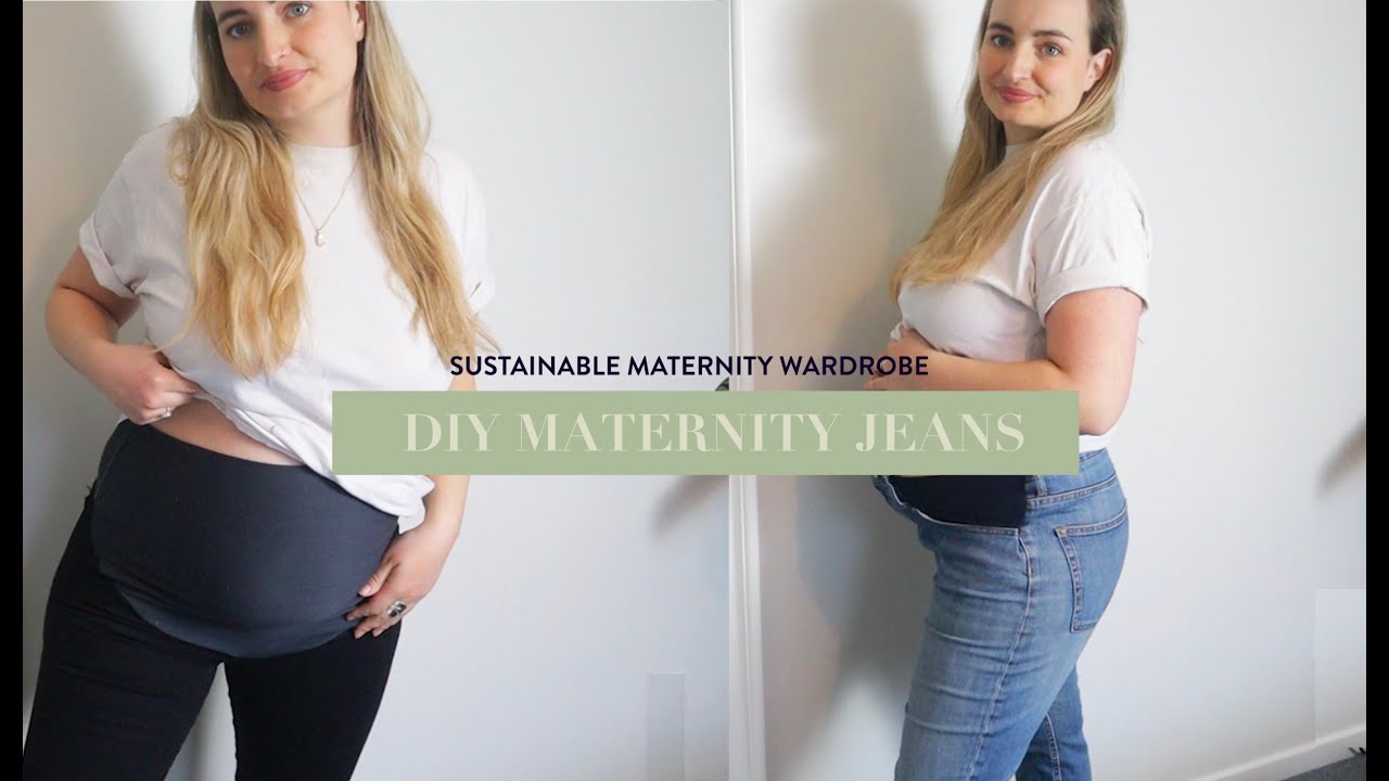 Diy Maternity Jeans || Sustainable Maternity Wardrobe, Up Cycling My Jeans
