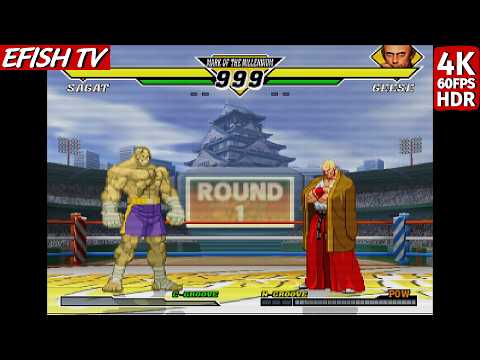 Sagat vs Geese Howard (Hardest AI) - Capcom vs SNK 2