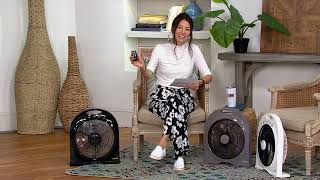 Cascade Capri 12" Portable 4-Speed Cooling Fan & Remote Control on QVC