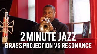 Br Projection Vs Resonance - Sean Jones 2 Minute Jazz