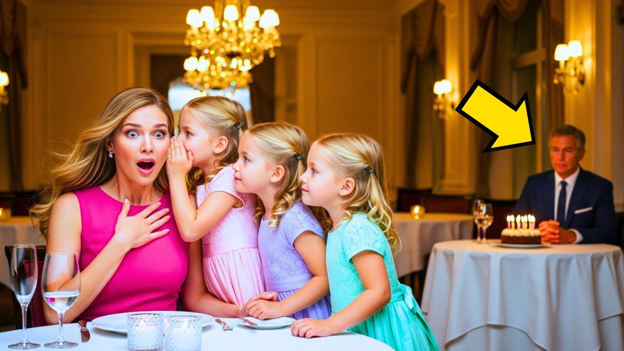 MILIONÁRIO VIÚVO COMEMOROU O ANIVERSÁRIO SOZINHO — ATÉ QUE TRIGÊMEAS SUSSURRARAM: “FINGE QUE VOCÊ É