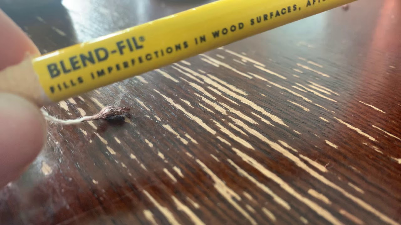 How to fix furniture scratches with a wax pencil YouTube