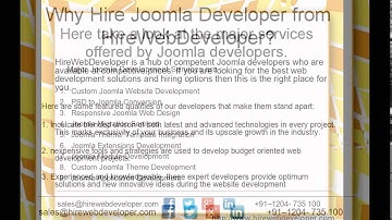 Hire Joomla Developer | Hire Dedicated Joomla Website Developer
