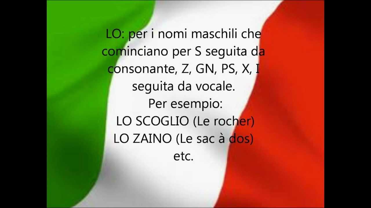 Italien pour les francophones - YouTube