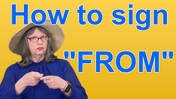 How To Sign FROM — ASL Word Of The Day — Word 87
