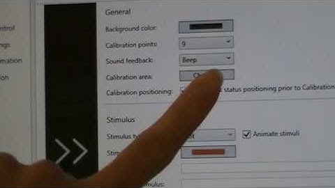 How to change eyegaze calibration area