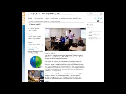SJSU WebEx Login